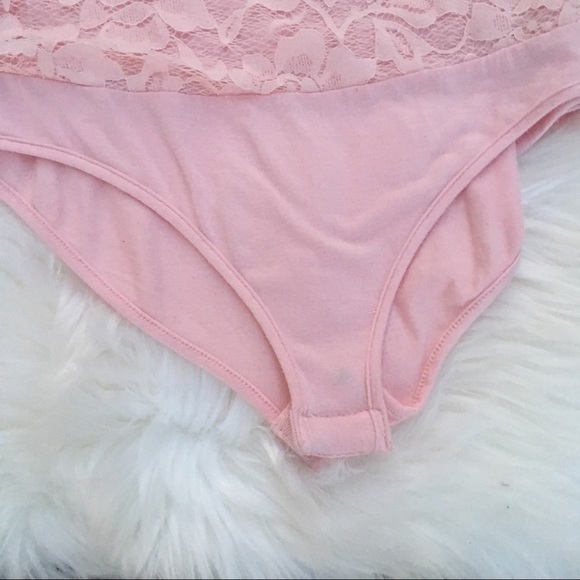 !! Aqua blush pink lace bodysuit - Picture 2 of 6